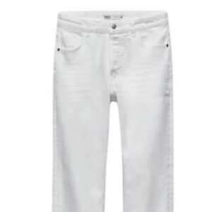 Zara Z1975 Regular Fit White Jeans
